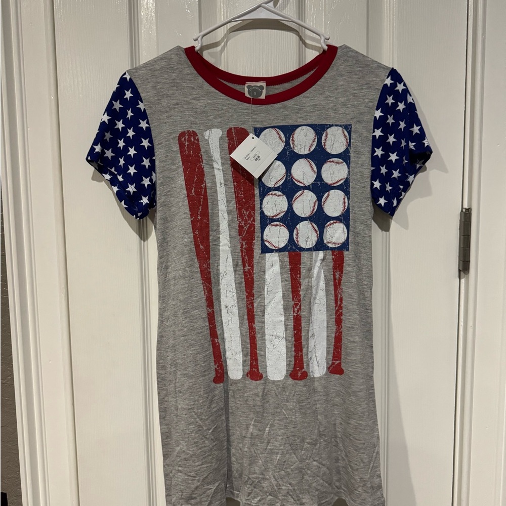 Star-Spangled Baseball Tee